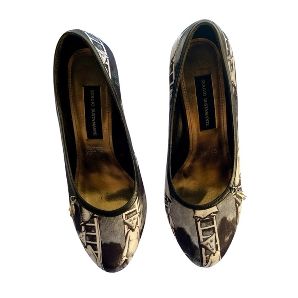 Sergio Bustamante Whimsical Artsy Boho Classic Pumps Size 7 - Picture 15 of 16